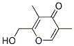 4H-Pyran-4-one, 2-(hydroxymethyl)-3,5-dimethyl- (9CI) 구조식 이미지