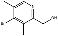 4-브로모-3,5-다이메틸-2-하이드록시메틸피리딘 구조식 이미지