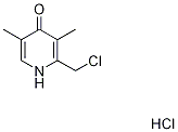 2-(chloromethyl)-3,5-dimethylpyridin-4(1H)-one hydrochloride 구조식 이미지