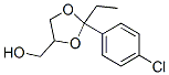 [2-(4-chlorophenyl)-2-ethyl-1,3-dioxolan-4-yl]methanol 구조식 이미지