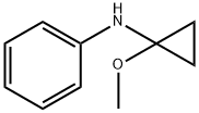 Benzenamine, N-(1-methoxycyclopropyl)- (9CI) Structure