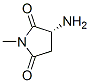 2,5-Pyrrolidinedione,3-amino-1-methyl-,(3R)-(9CI) Structure