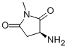 2,5-Pyrrolidinedione,3-amino-1-methyl-,(3S)-(9CI) Structure