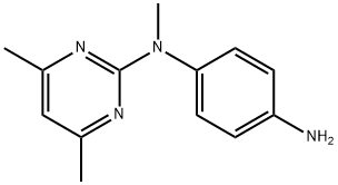 N-(4,6-다이메틸피리미딘-2-YL)-N-메틸벤젠-1,4-다이아민 구조식 이미지