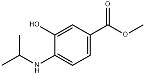 Benzoic acid, 3-hydroxy-4-[(1-methylethyl)amino]-, methyl ester (9CI) Structure