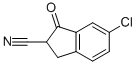 6-CHLORO-2,3-DIHYDRO-1-OXO-1H-INDENE-2-CARBONITRILE Structure