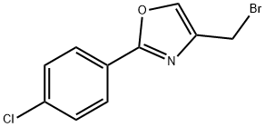 4-브로모메틸-2-(4-클로로-페닐)-옥사졸 구조식 이미지