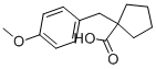 1-[(4-METHOXYPHENYL)METHYL]-CYCLOPENTANECARBOXYLIC ACID Structure