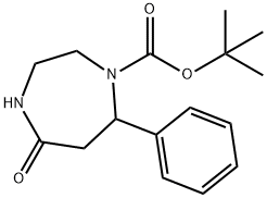 tert-Butyl 5-oxo-7-phenyl-1,4-diazepane-1-carboxylate Structure