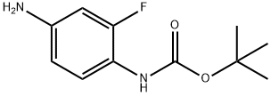 TERT-BUTYL 4-AMINO-2-FLUOROPHENYLCARBAMATE Structure