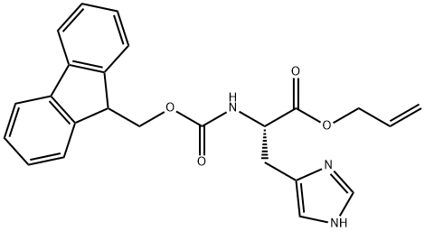 FMOC-L-HIS-OALL Structure