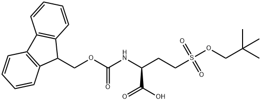 FMOC-4-(NEOPENTYLOXYSULFONYL)-ABU-OH Structure