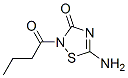 1,2,4-Thiadiazol-3(2H)-one,  5-amino-2-(1-oxobutyl)- 구조식 이미지