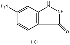 6-아미노-1,2-디히드로-3H-인다졸-3-온HCl 구조식 이미지
