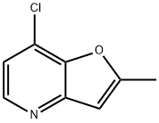 7-CHLORO-2-METHYL-FURO[3,2-B]PYRIDINE Structure