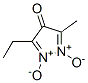 4H-Pyrazol-4-one,  3-ethyl-5-methyl-,  1,2-dioxide Structure