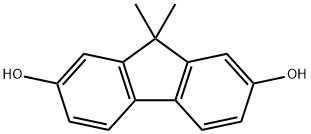 9,9-디메틸-9H-플루오렌-2,7-디올 구조식 이미지