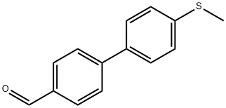 4'-메틸설파닐-비페닐-4-카발데하이드 구조식 이미지