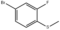 4-브로모-2-플루오로-1-메틸티오벤젠 구조식 이미지