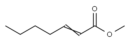 methyl-2-heptenoate Structure