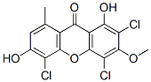2,4,5-Trichloro-1,6-dihydroxy-3-methoxy-8-methyl-9H-xanthen-9-one Structure