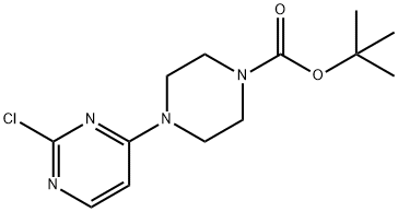 tert-Butyl 4-(2-chloropyrimidin-4-yl)piperazine-1-carboxylate 구조식 이미지