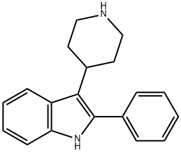 2-PHENYL-3-(4-PIPERIDINYL)-1H-INDOLE 구조식 이미지
