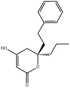 (6R)-4-HYDROXY-6-PHENETHYL-6-PROPYL-5,6-DIHYDRO-2H-PYRAN-2-ONE 구조식 이미지