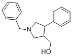 1-Benzyl-4-phenyl-3-pyrrolidinemethanol Structure