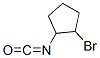 Cyclopentane, 1-bromo-2-isocyanato- (9CI) Structure