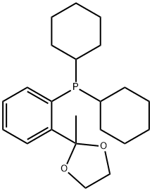 2'-(DICYCLOHEXYLPHOSPHINO)ACETOPHENONE & 구조식 이미지