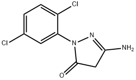 1-(2,5-디클로로페닐)-3-아미노-5-피라졸론 구조식 이미지