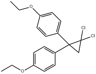 1,1-Dichloro-2,2-bis(p-ethoxyphenyl)cyclopropane Structure
