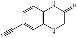 6-Quinoxalinecarbonitrile,1,2,3,4-tetrahydro-2-oxo-(9CI) Structure