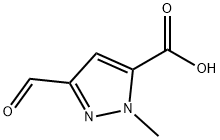 1H-피라졸-5-카르복실산,3-포르밀-1-메틸-(9CI) 구조식 이미지