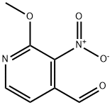2-METHOXY-3-NITROPYRIDINE-4-CARBOXALDEHYDE 구조식 이미지