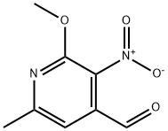 2-METHOXY-6-METHYL-3-NITROPYRIDINE-4-CARBOXALDEHYDE Structure
