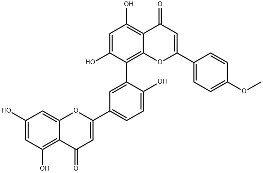 podocarpusflavone A Structure