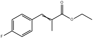 2-Propenoic acid, 3-(4-fluorophenyl)-2-Methyl-, ethyl ester Structure