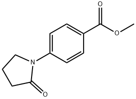 benzoic acid, 4-(2-oxo-1-pyrrolidinyl)-, methyl ester Structure