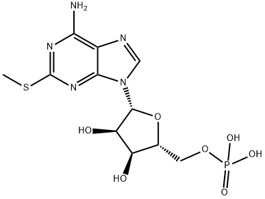 2-METHYLTHIOADENOSINE 5-MONOPHOSPHATE Structure