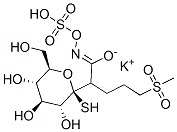 beta-d-Glucopyranose,1-thio-,1-[5-(methylsulfonyl)-N-(sulfooxy)pentanimidate],모노칼륨염 구조식 이미지