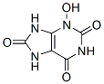 7,9-Dihydro-3-hydroxy-1H-purine-2,6,8(3H)-trione 구조식 이미지