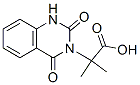 3(2H)-Quinazolineacetic  acid,  1,4-dihydro--alpha-,-alpha--dimethyl-2,4-dioxo- Structure