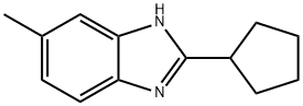 1H-벤즈이미다졸,2-사이클로펜틸-5-메틸-(9CI) 구조식 이미지