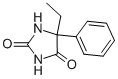 2,4-이미다졸리딘디온,5-에틸-5-페닐-,(+-)- 구조식 이미지