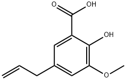 2-Hydroxy-3-methoxy-5-(2-propenyl)benzoic acid Structure