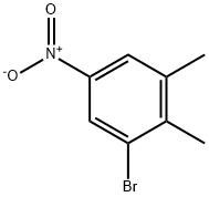 1-Bromo-2,3-dimethyl-5-nitrobenzene, 3-Bromo-5-nitro-o-xylene 구조식 이미지