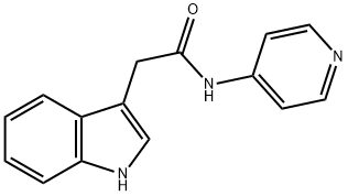 N-(pyridin-4-yl)-(indol-3-yl)acetamide 구조식 이미지
