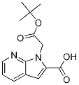 1H-Pyrrolo[2,3-b]pyridine-1-acetic acid, 2-carboxy-, 1-(1,1-diMethylethyl) ester 구조식 이미지